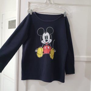 Disney Mickey Mouse Navy Pull Over Sweater